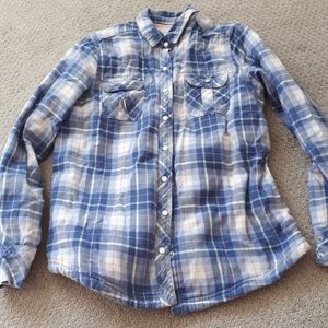 Plaid flannel lined shirt BC Clothing